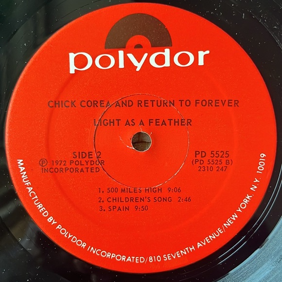 Chick Corea And Return Of Forever - “Light As A Feather” Vinyl LP - Picture 5 of 5